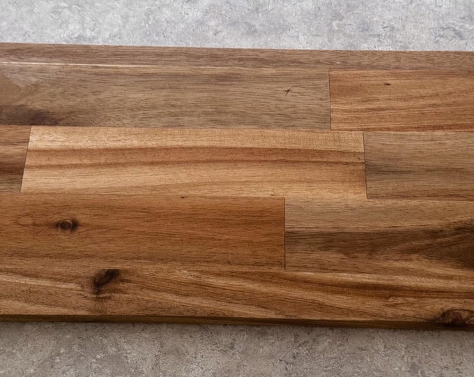 Food Serving Platter in Golden Acacia wood. 600mm long