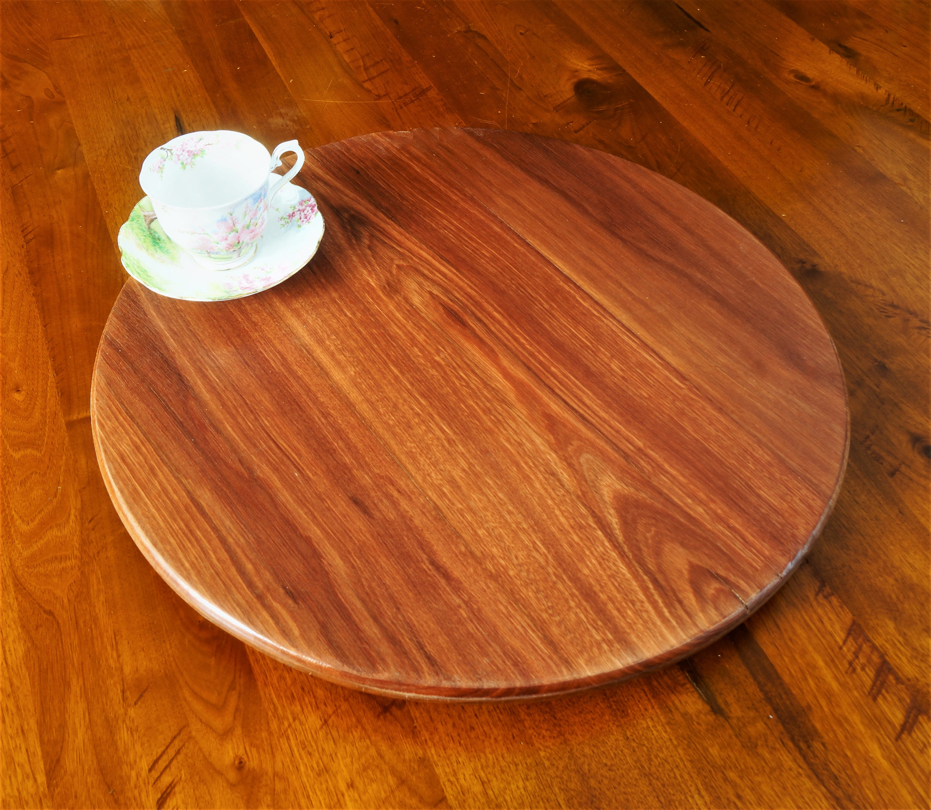 Lazy Susan in Western Australian Jarrah 490mm Diameter.