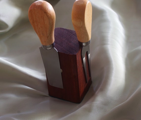 Cheese Knife block. Jarrah 1