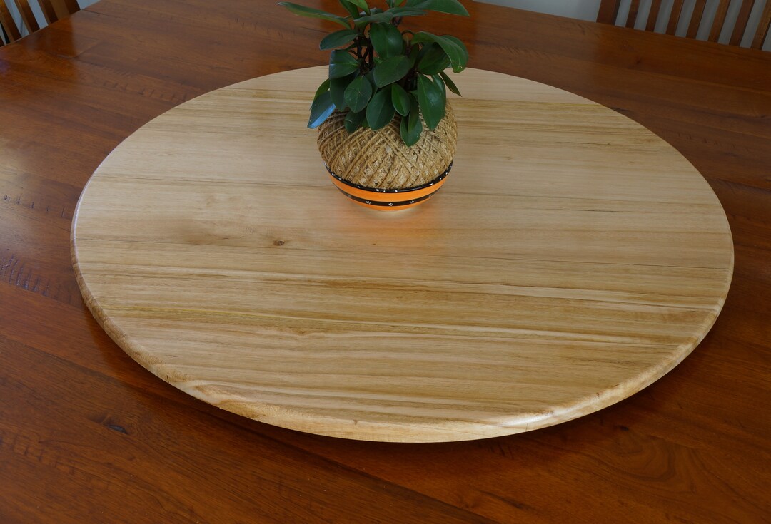 Lazy Susan 800mm Dia in Tasmanian Oak. Etsy Australia