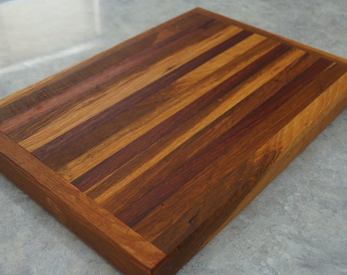 Mixed Timbers Chopping Board (72) Solid timber.