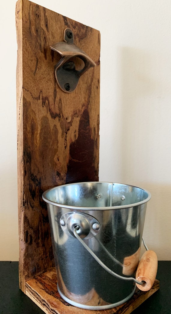 Bottle opener with catching Bucket. Marri large