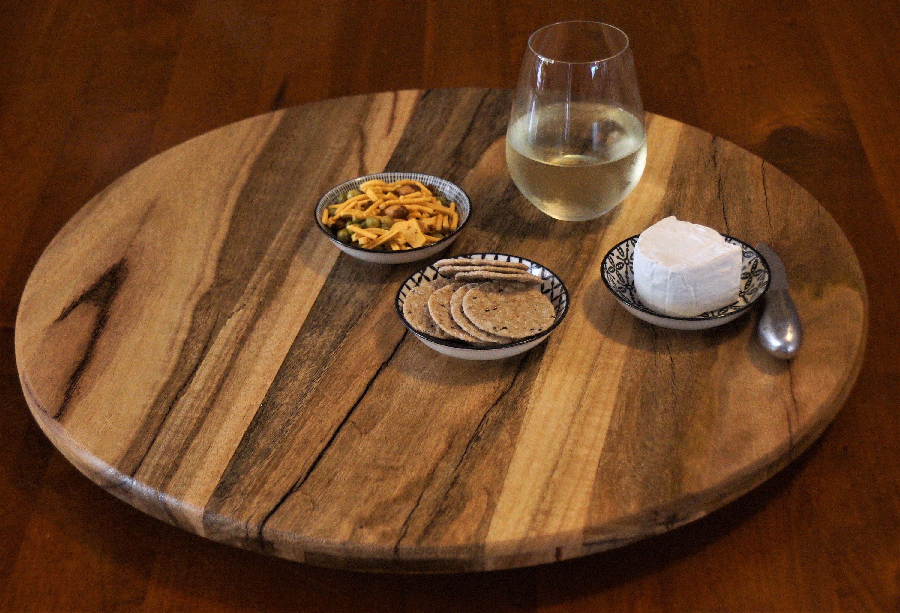Lazy Susan in Marri Timber. 500mm Diameter.