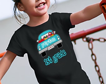 First Grade Shirt - First Grade Truck Shirt  - Personalized First Grade Shirt - Back To School Shirt - Personalized 1st Grade Shirt