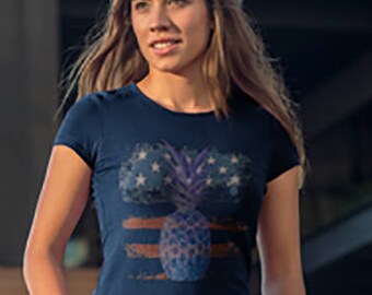 Pineapple T-Shirt, Pineapple Shirt, Pineapple Design, Pineapple Ghost Flag, Be a Pineapple, Pineapple Gift, Unisex T-Shirt