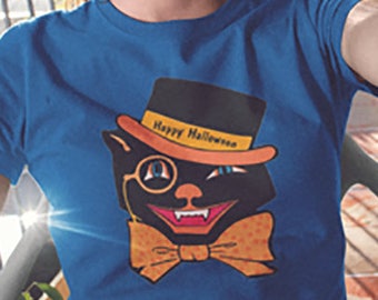 Halloween T-Shirt, Black Cat T-Shirt, Halloween Cat, Cat T-Shirt, Funny Cat T-Shirt, Cat Lover T-Shirt, Crazy Cat Lady, Cat Lover Gift