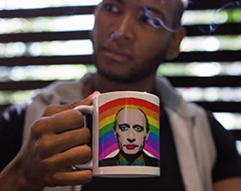 Vladimir Putin payaso gay Vlad El payaso gay divertido regalo taza de café