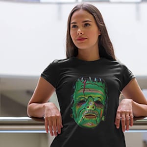 Frankenstein Halloween Mask Unisex T-Shirt