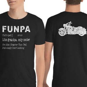 Grandparent Gift, Harley Davison, Grandpa Gift, Road King, Grandpa Shirt, Grandfather Gift, Father&#39;s Day Gift, Gift For Grandpa, Motorcycle