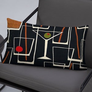 Vintage midden eeuw modern design kussen