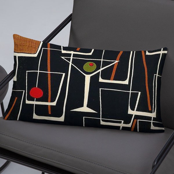 Vintage Mid Century Modern Design Pillow