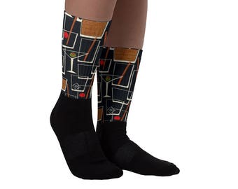 Vintage Mid-Century Modern Designed Socks