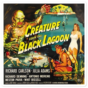 Creature From The Black Lagoon Gift Sticker