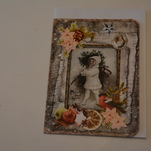 Carte Noel Vintage Lutin