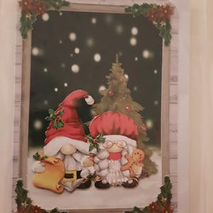 Carte Gnomes  Joyeux Noel et Bonne Année