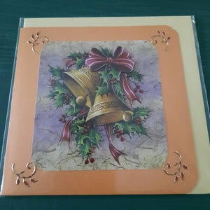 Carte Noel avec 2 cloches