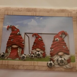Carte 3 Gnomes  Joyeux Noel et Bonne Année
