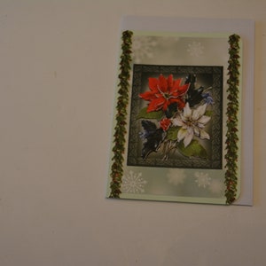 Carte de Noel poinsettia