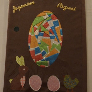 Carte Oeuf de Paques irish folding