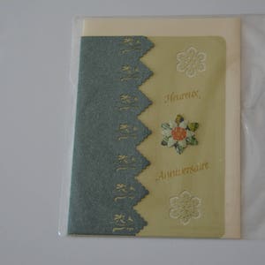 Carte Fete Anniversaire de deux couleurs