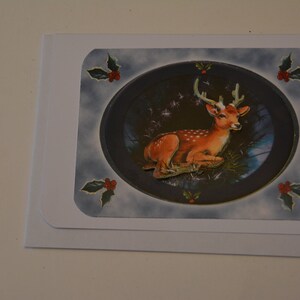 Carte de Noel avec daim