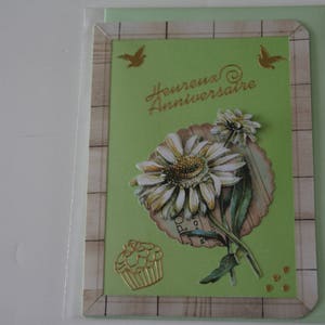 Carte Bouquet de Marguerites 3D