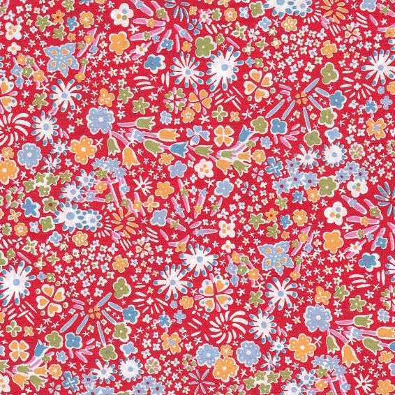 Coupon De Tissu Liberty à Petites Fleurs, 68 X 115 Cm, Coton, D'occasion En Parfait état