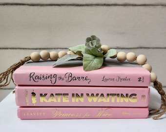 Rosa Bücher-Bundle: Girly Raumdekor, Inszenierung Bücher- 3er-Set