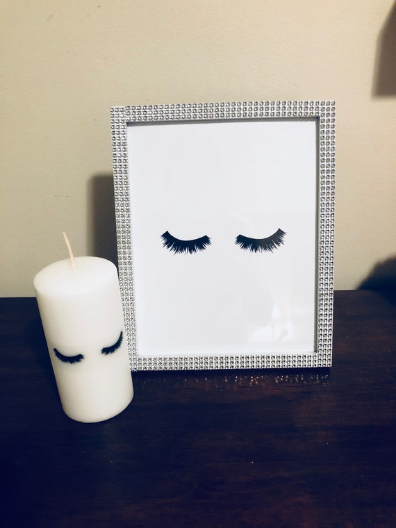 Eyelashes Framed Artwork Fashion Wall Frame