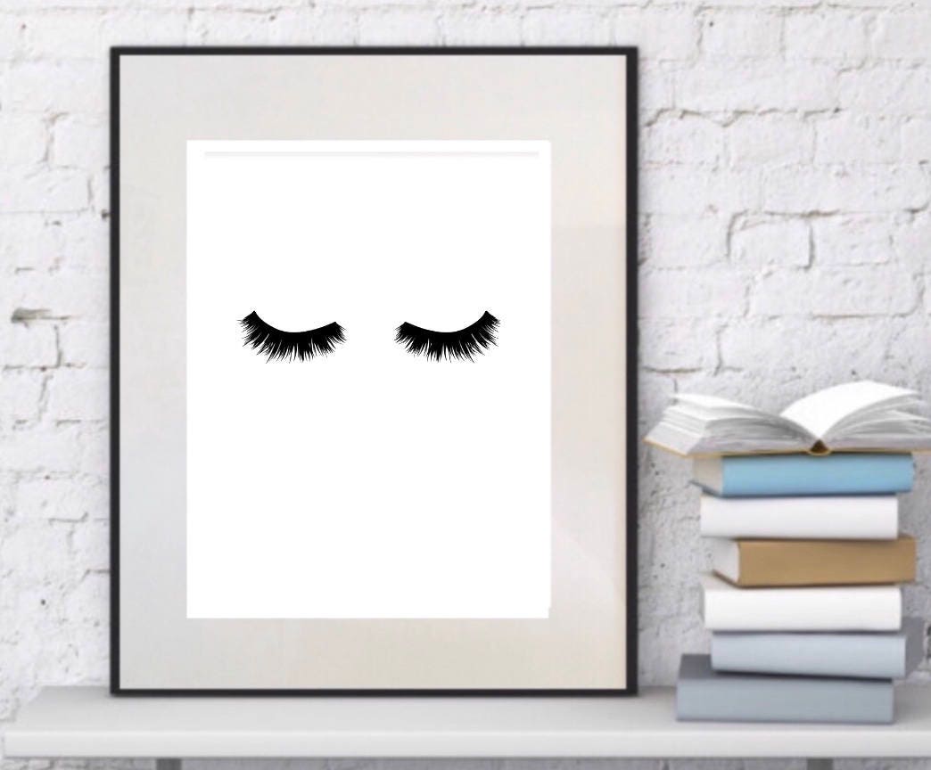 Eyelashes Framed Artwork Fashion Wall Frame 50