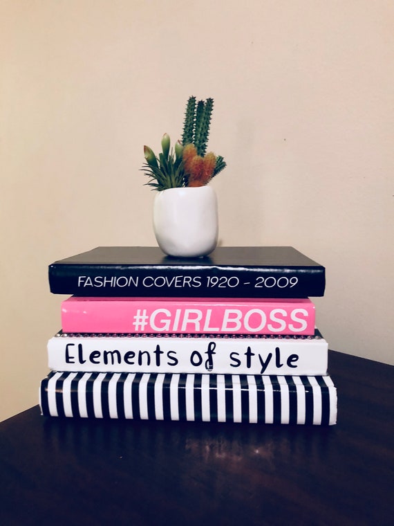 Fashion Books Set Of 4 Coffee Table Decor Hardcover