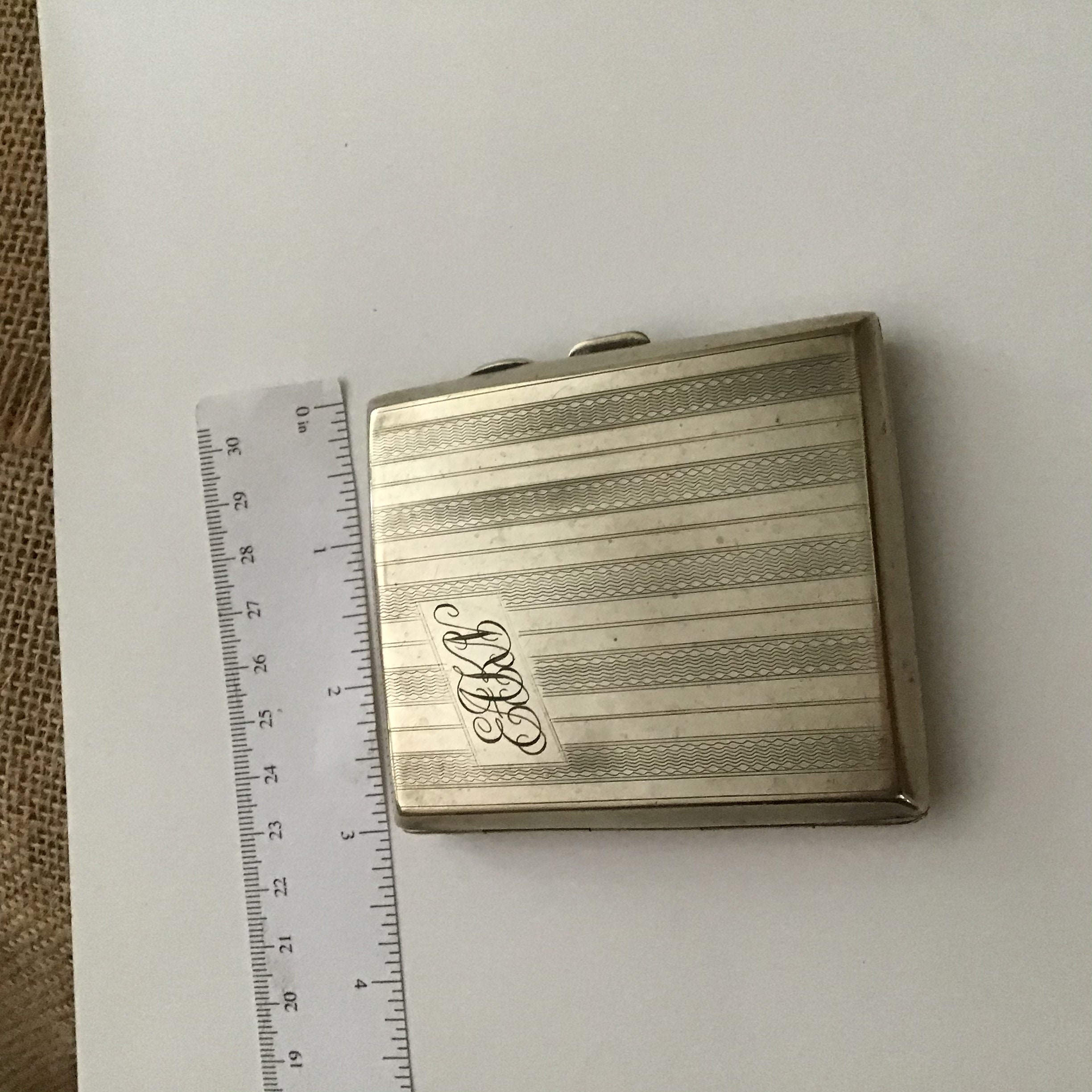 Vintage EPNS Cigarette Case Art Deco Marked EPNS From 1930s Etsy UK