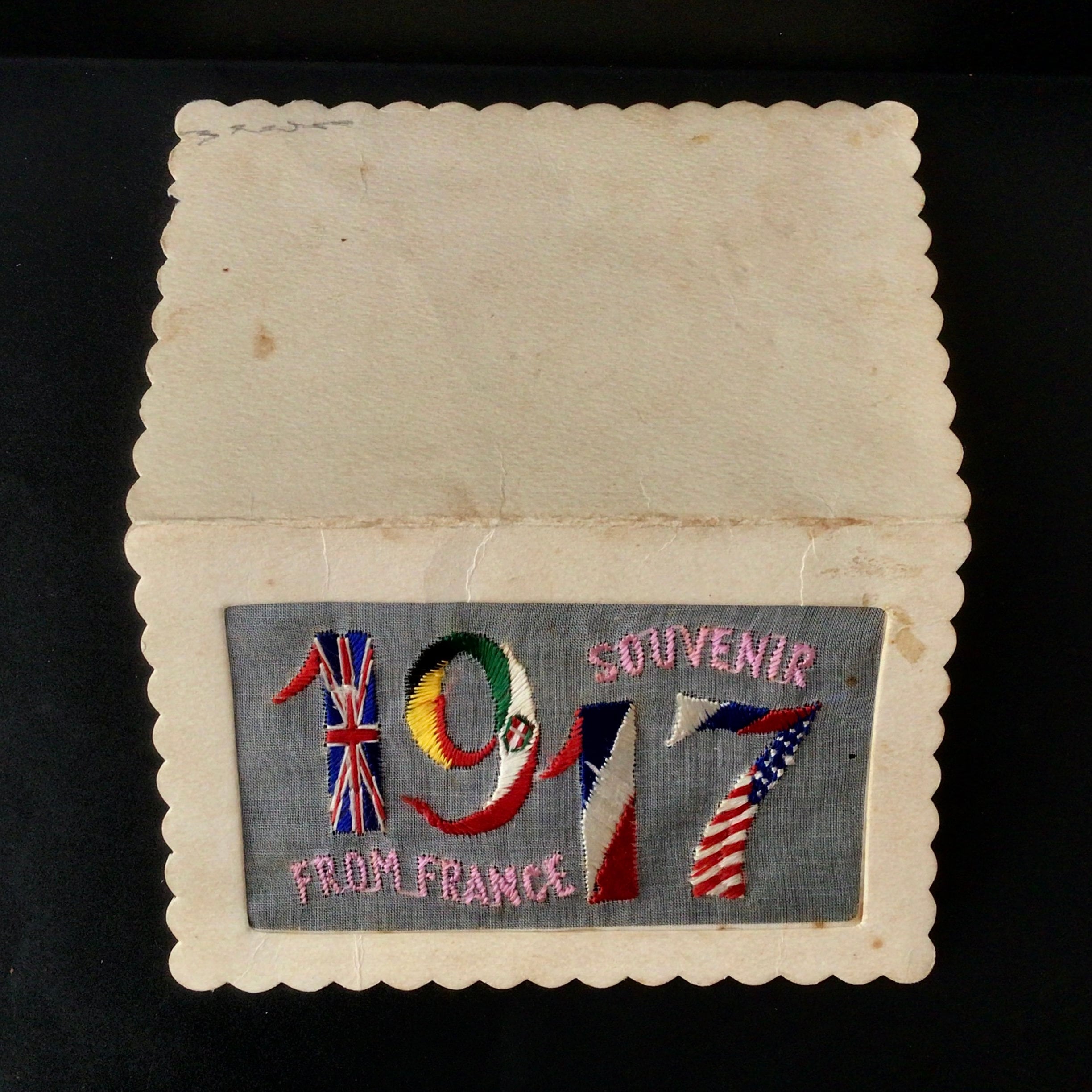 WW1 1917 Silk Postcard Original Handembroidered 19141918 Etsy UK