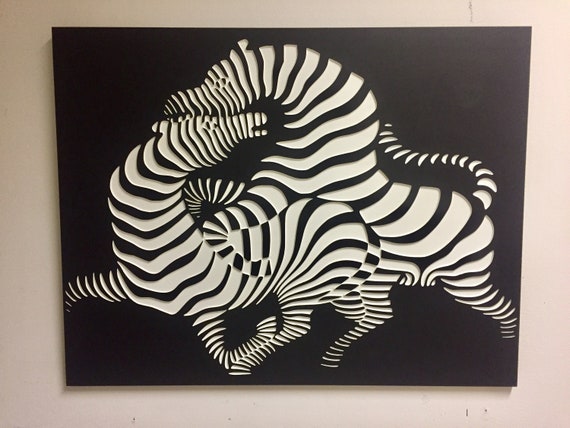 3d Wall Painting Black And White - Popular Century