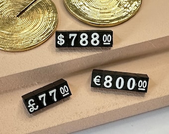 Jewelry Price Tag: Retail Counter Display Stand