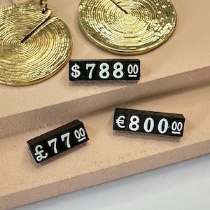 Schmuck Preisschild: Verkaufstheke Ausstellungsstand