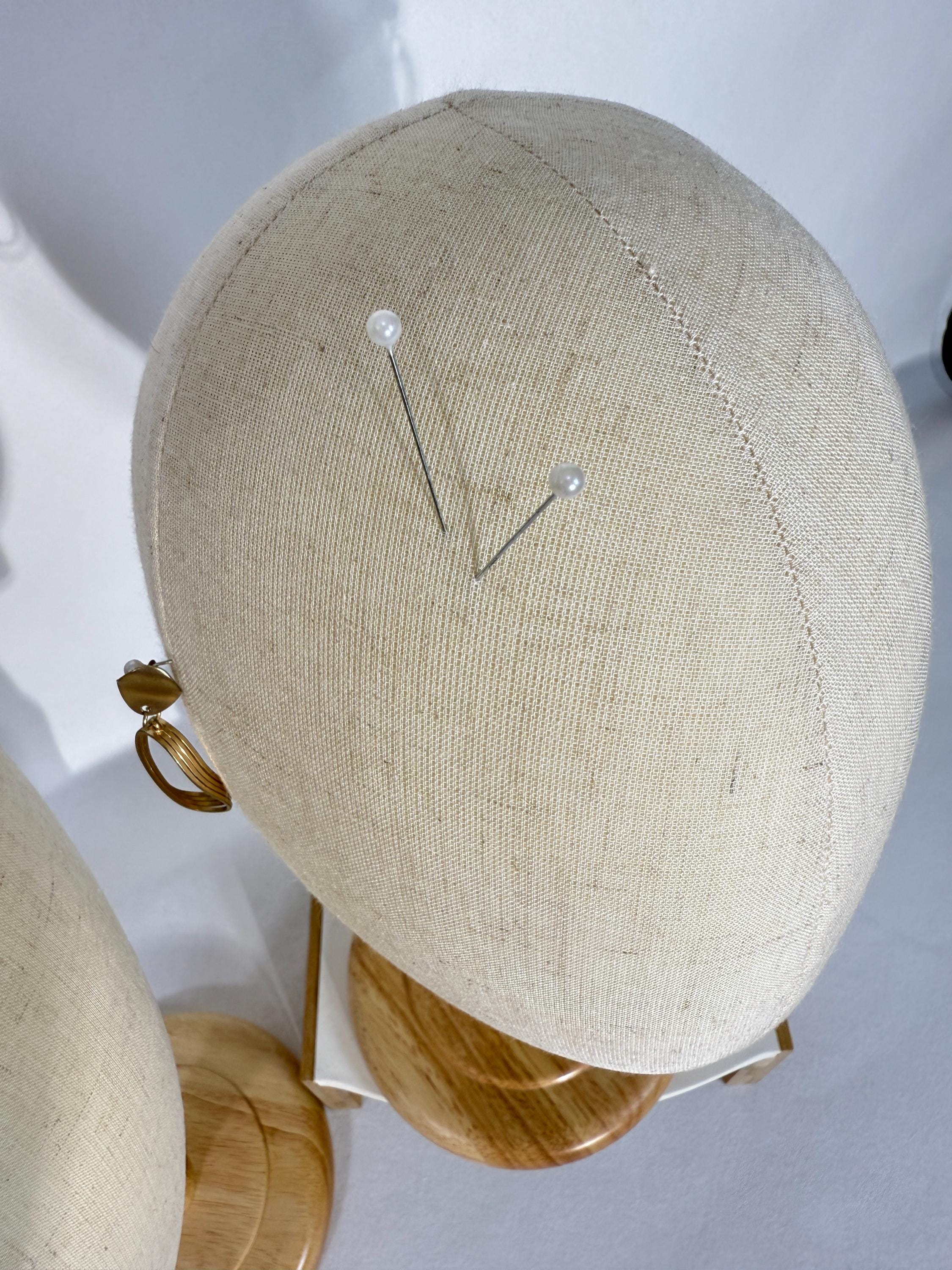 Présentoir Tête Mousse Pour Chapeaux Et Perruques - élégant, Organisation Accessoires Coiffure - Neuf