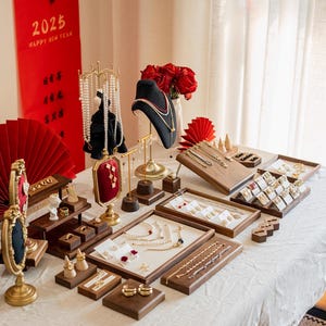 Présentoir à bijoux rétro, présentoir à bijoux en velours, porte-collier, présentoir à bijoux, support pour collier, porte-bijoux, présentoir pour collier,
