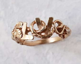 Rose Gold Ring, Love Ring, Romantic Ring, Delicate Ring, Nature Ring, Woodland Ring, Leaf Ring, Unique Ring, Twig Ring, Dainty Ring
