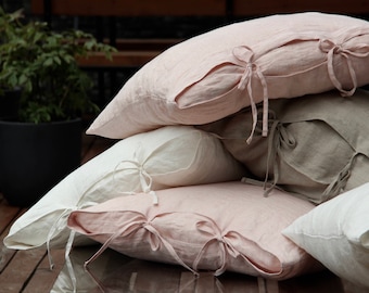 100% Natural linen pillow case, linen pillow case, linen bedding
