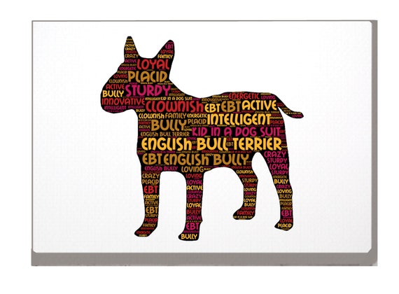 Bully Dog Art Print English Bull Terrier Print Bull Terrier 