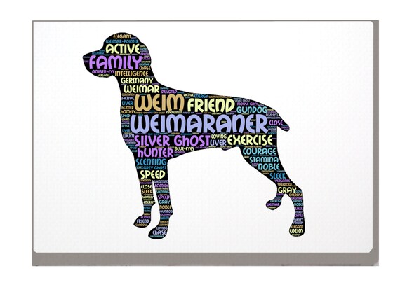 Raza Perro Personalizado Word Art Print cualquier raza Recuerdo De Regalo De Navidad 