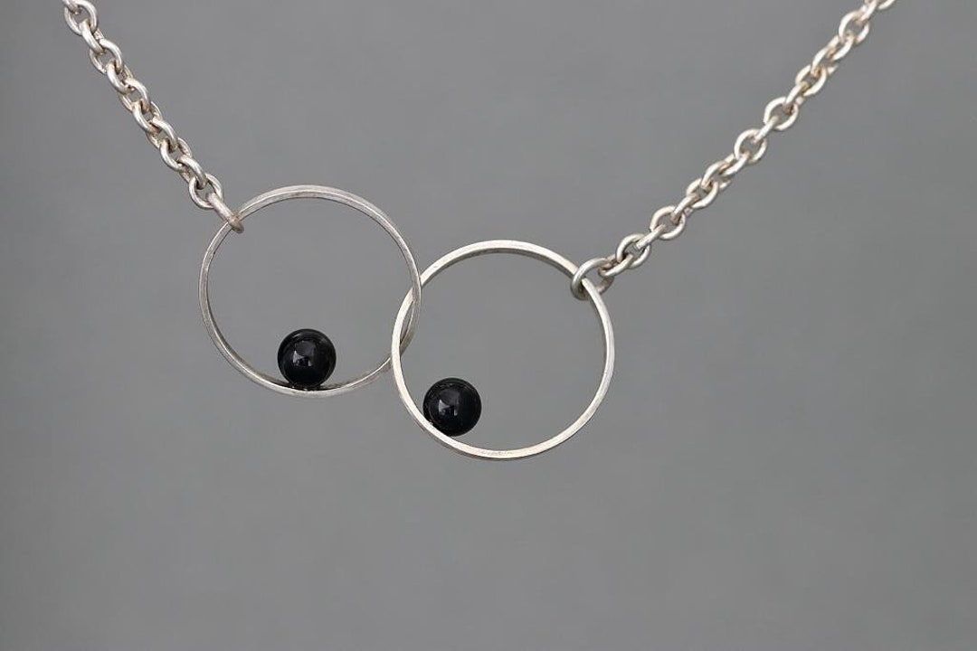 ■ENGBROX■ deux ring necklace EBNL21107 Amazon.com: KunBead Zircon Black Ring Necklace Matching