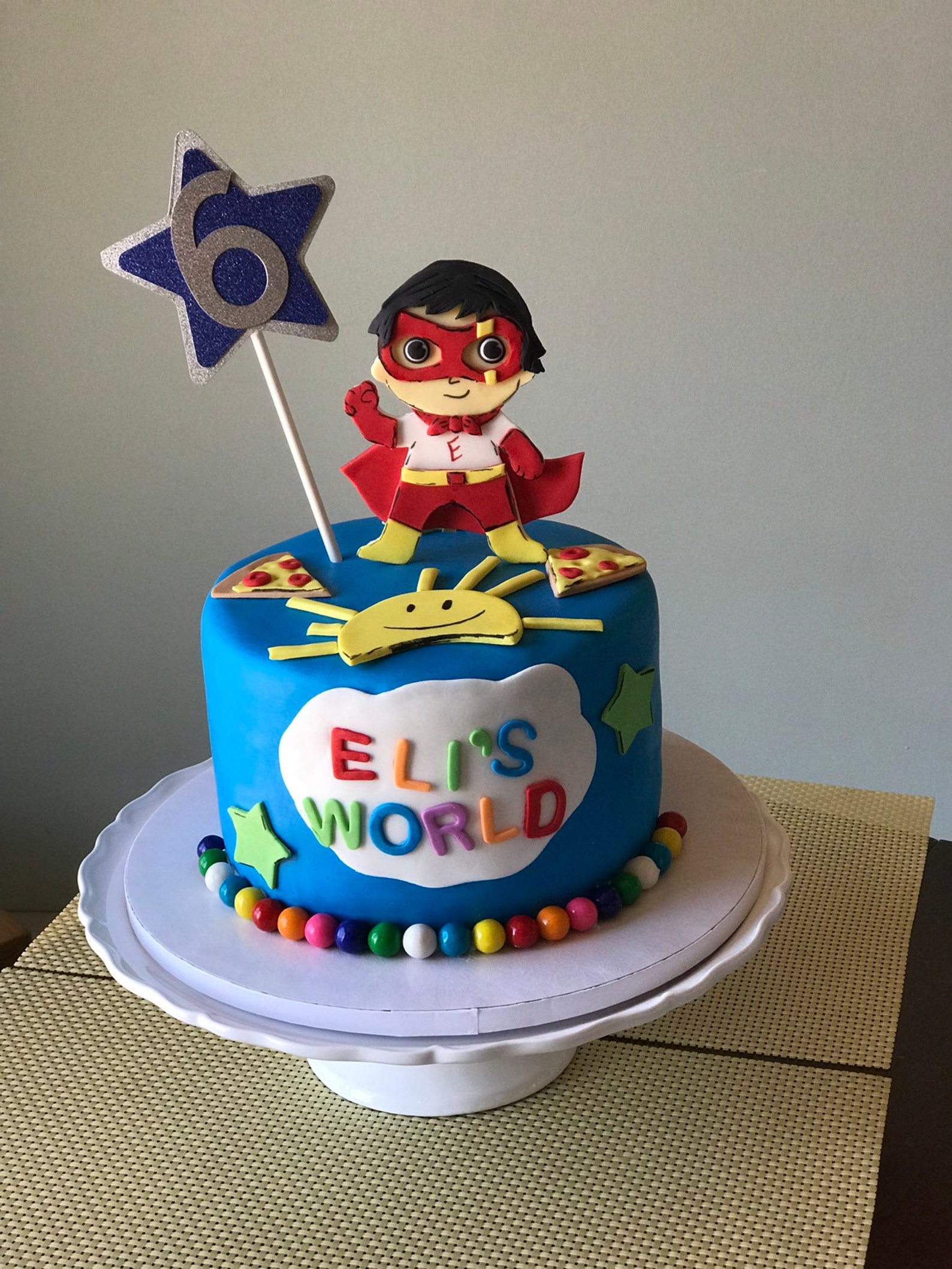 Ryans World fondant cake topper set Etsy