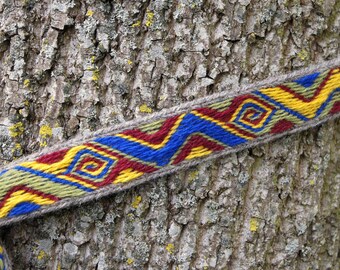 Snartemo tablet woven belt - Migration period, Vendel belt - reenactment - sca - Iron Age - Norwegian - colorful