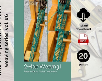 Pattern Weaving Board.pdf Tablet Weaving Pattern for 16 Tablets + Video | 2-hole Weaving PDF ...