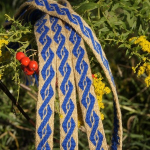 Tablet weaving Birka-inspired trim Viking trim, headband 150 cm image 3