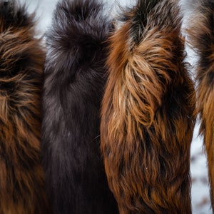 Fox tail keychain, very soft and fluffy fox tail for historical nad LARP costumes. image 10
