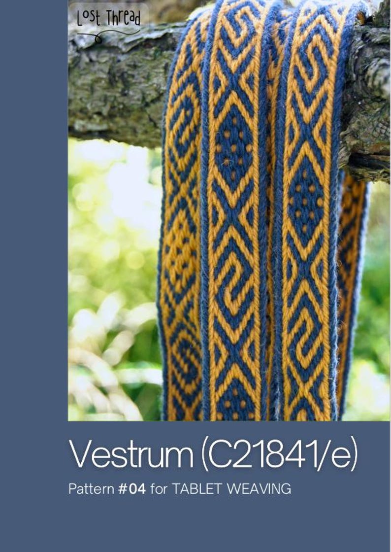Tablet Weaving Pattern for 14 Tablets - Vestrum Vestfold Pattern in Pdf ...