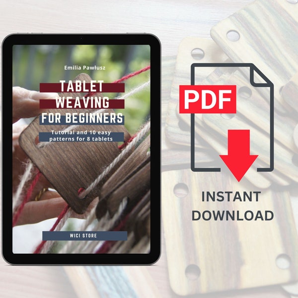 Tutoriel de tissage de tablettes - ebook pour débutants en tissage de cartes pdf - téléchargement immédiat - 40 pages